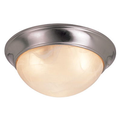 Trans Globe Lighting PL-57702 BN 3 Light Flush-mount in Brushed Nickel